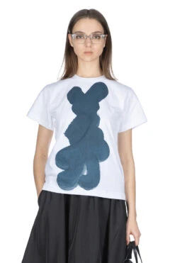 DAICHIRO SHINJO T-Shirt (Shodo) - White X Indigo