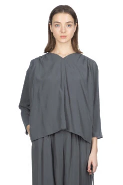 Cupro Pullover - Stone Grey