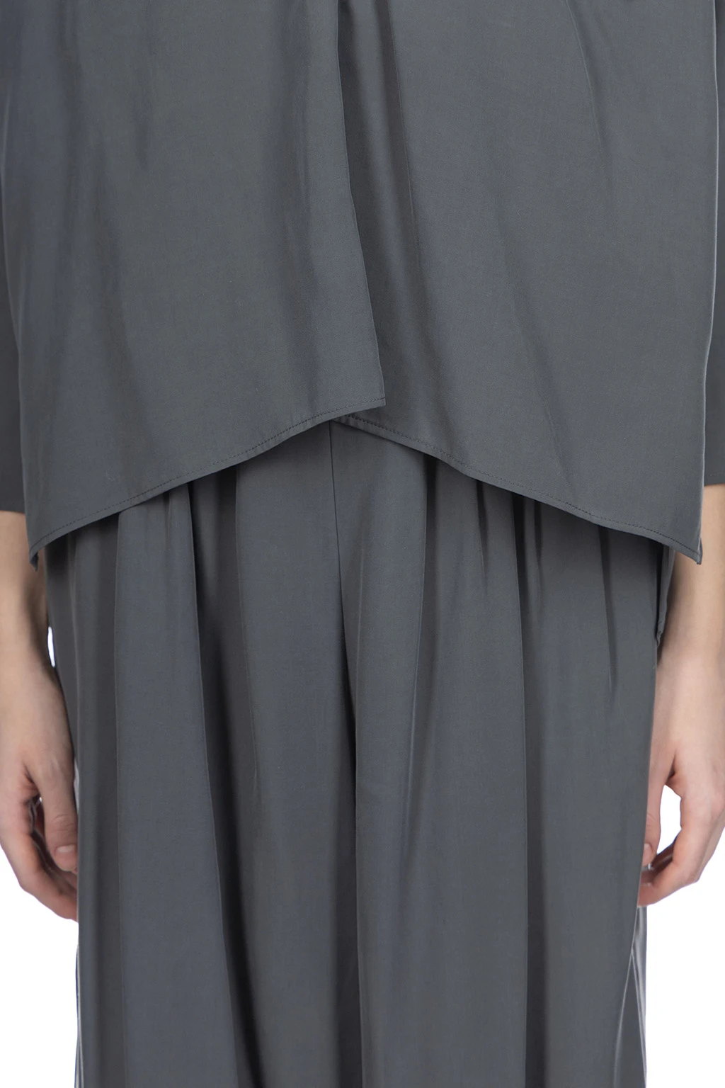 Cupro Pullover - Stone Grey 8 Cupro Pullover - Stone Grey - Image 6