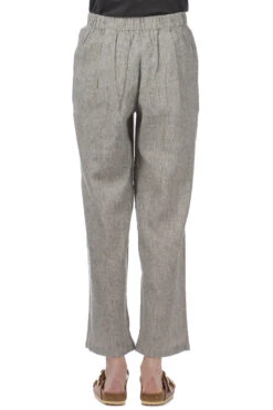 Linen Cotton Tuck Pants - Antique White -VogueWard Store Evam Eva Linen Cotton Tuck Pants Antique White E241T153 4 04