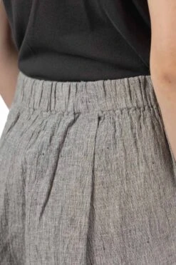 Linen Cotton Tuck Pants - Antique White -VogueWard Store Evam Eva Linen Cotton Tuck Pants Antique White E241T153 4 06