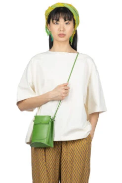 ICHI Cotton Jersey Boatneck Loose T-Shirt - Ecru