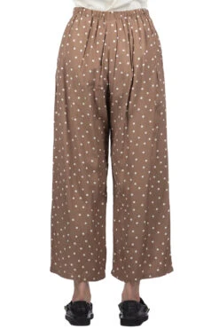 ICHI Dot Relax Pants - Mocha -VogueWard Store Ichi Dot Relax Pants Mocha 116289 04