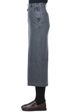 14oz BLKxECR Denim BOOGIE DAY Skirt- BNA -VogueWard Store Kapital 14oz BLKxECR Denim BOOGIE DAY Skirt BNA K2310SK097 BNA NOE 03