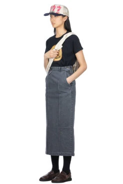 14oz BLKxECR Denim BOOGIE DAY Skirt- BNA -VogueWard Store Kapital 14oz BLKxECR Denim BOOGIE DAY Skirt BNA K2310SK097 BNA NOE 08