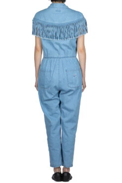 5.5oz X 8oz Denim Fringe Jumpsuit -VogueWard Store Kapital 55oz x 8oz Denim Fringe Jumpsuit K2304OP112 ac 23