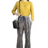 7G Knit GAUDY Flare Pants - Navy -VogueWard Store Kapital 7G Knit GAUDY Flare Pants Navy K2203KN043 NV noe 01 w