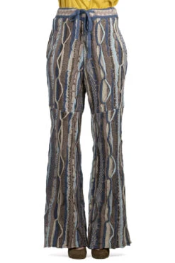 Front Page -VogueWard Store Kapital 7G Knit GAUDY Flare Pants Navy K2203KN043 NV noe 02 w