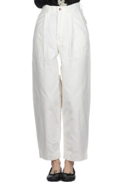 Front Page -VogueWard Store Kapital Canvas High Waist MONROE DAKOTA Pants White K2304LP119 noe 02