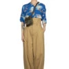 Chino High Waist BARON Wide Pants - Beige -VogueWard Store Kapital Chino High Waist BARON Wide Pants Beige K2304LP138 noe 20