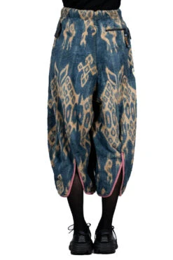 Java Kasuri Fleece Kettle Pants - Navy -VogueWard Store Kapital Java Kasuri Fleece Kettle Pants Navy K2110LP100 04