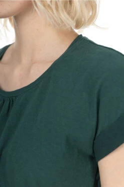 Jersey X Single Gauze AURORA Dress - Green -VogueWard Store Kapital Jersey x Single Gauze AURORA Dress Green EK 424OPA GR 05