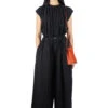 Linen Sleeveless GYPSY All-In-One - Black -VogueWard Store Kapital Linen Sleeveless GYPSY All In One Black K2305OP200 noe 01