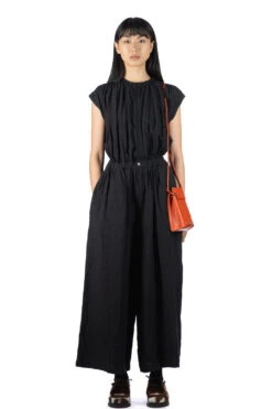 Linen Sleeveless GYPSY All-In-One - Black