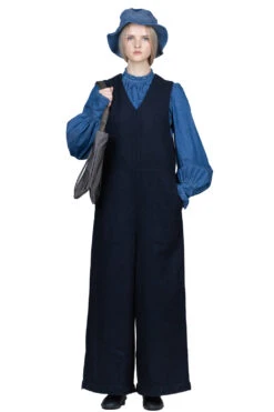 Melton Wool Gilet Overall - Navy