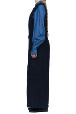 Melton Wool Gilet Overall - Navy -VogueWard Store Kapital Melton Wool Gilet Overall Navy K2211OP117 noe 03