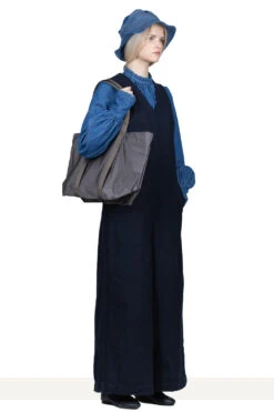 Melton Wool Gilet Overall - Navy -VogueWard Store Kapital Melton Wool Gilet Overall Navy K2211OP117 noe 08