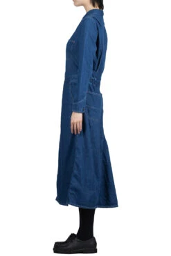 Shirt Denim All-In-One Skirt - Indigo -VogueWard Store Kapital Shirt Denim All In One Skirt Indigo EK 461 EK 1295 noe 03