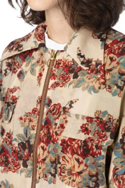 Silk Rayon CHAMPETRE MARIA DRIZZLE Open Collar Shirt - Natural -VogueWard Store Kapital Silk Rayon CHAMPETRE MARIA DRIZZLE Open Collar Shirt Natural K2403LS080 NAT 24 w