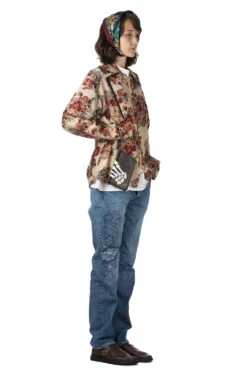 Silk Rayon CHAMPETRE MARIA DRIZZLE Open Collar Shirt - Natural -VogueWard Store Kapital Silk Rayon CHAMPETRE MARIA DRIZZLE Open Collar Shirt Natural K2403LS080 NAT 28 w