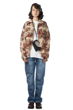 Silk Rayon CHAMPETRE MARIA DRIZZLE Open Collar Shirt - Natural -VogueWard Store Kapital Silk Rayon CHAMPETRE MARIA DRIZZLE Open Collar Shirt Natural K2403LS080 NAT 29 w