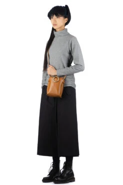 Jacquard Turtleneck Pullover - Grey -VogueWard Store NARU Jacquard Turtleneck Pullover Grey 650204 07