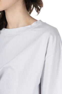 Jersey Crewneck Pullover - Light Grey -VogueWard Store NARU Jersey Crewneck Pullover Light Grey 654032 2005