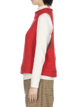 Bottle Neck Vest - Red -VogueWard Store Nachukara Bottle Neck Vest Red nk628071 03