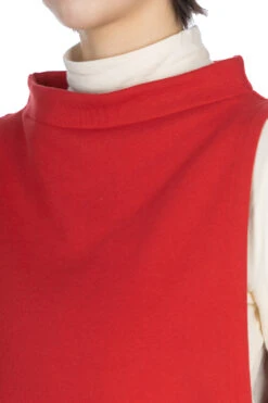 Bottle Neck Vest - Red -VogueWard Store Nachukara Bottle Neck Vest Red nk628071 05