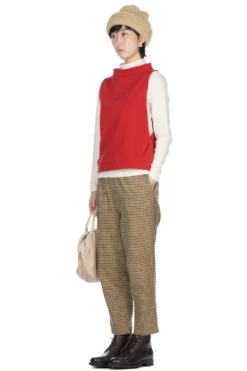 Bottle Neck Vest - Red -VogueWard Store Nachukara Bottle Neck Vest Red nk628071 06