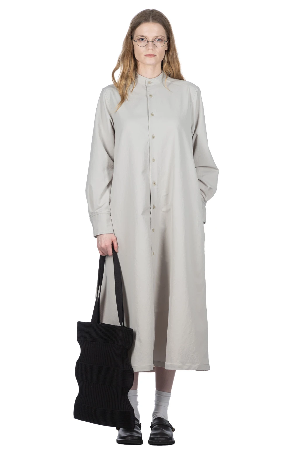 ALPHADRY Shirt Dress - Pale Gray 3 ALPHADRY Shirt Dress - Pale Gray