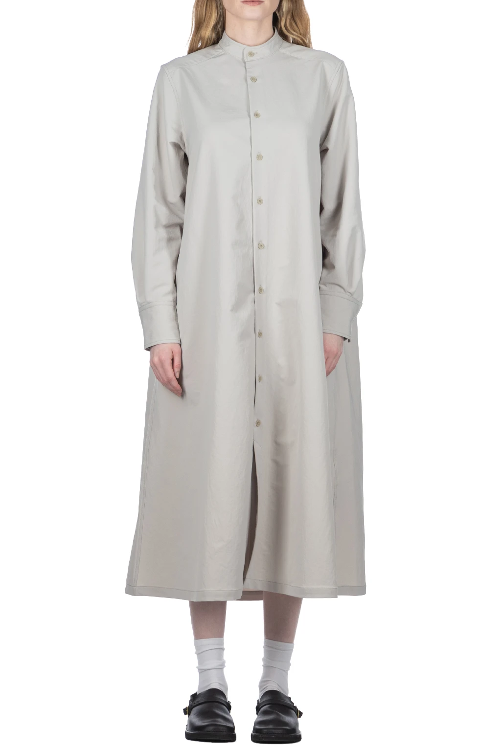 ALPHADRY Shirt Dress - Pale Gray 4 ALPHADRY Shirt Dress - Pale Gray - Image 2