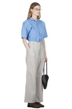 ALPHADRY Wide Pants - Pale Gray -VogueWard Store Nanamica ALPHADRY Wide Pants Pale Gray SUCF363U PH 08