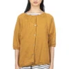 Linen 2 Way Pullover - Yellow -VogueWard Store Nofl Linen 2 Way Pullover Yellow 644002700 01