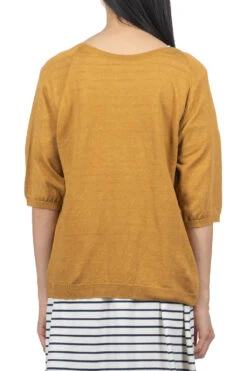 Linen 2 Way Pullover - Yellow -VogueWard Store Nofl Linen 2 Way Pullover Yellow 644002700 04