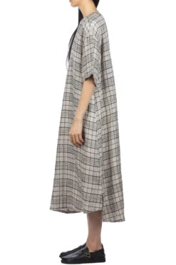Linen Long Dress - Natural -VogueWard Store Nofl Linen Long Dress Natural 644207310 03