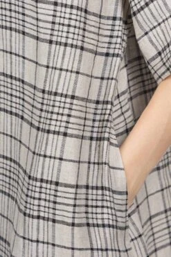 Linen Long Dress - Natural -VogueWard Store Nofl Linen Long Dress Natural 644207310 06