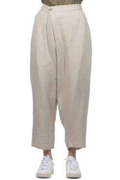Front Page -VogueWard Store Nofl Linen Twill Wrap Pants Beige 644205520 02