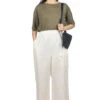Triple Washed Wide Pants - Ivory