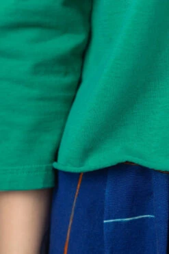 Cotton Cut Off Cardigan - Green -VogueWard Store Tigre Brocante Cotton Cut Off Cardigan Green ULJK60TBC34540 06