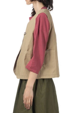 Zimbabwe Switch Big Pocket Vest - Light -VogueWard Store Tigre Brocante Zimbabwe Switch Big Pocket Vest Light LVE60F80504 03