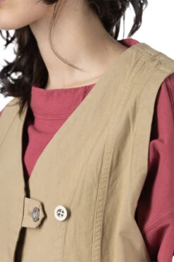 Zimbabwe Switch Big Pocket Vest - Light -VogueWard Store Tigre Brocante Zimbabwe Switch Big Pocket Vest Light LVE60F80504 05